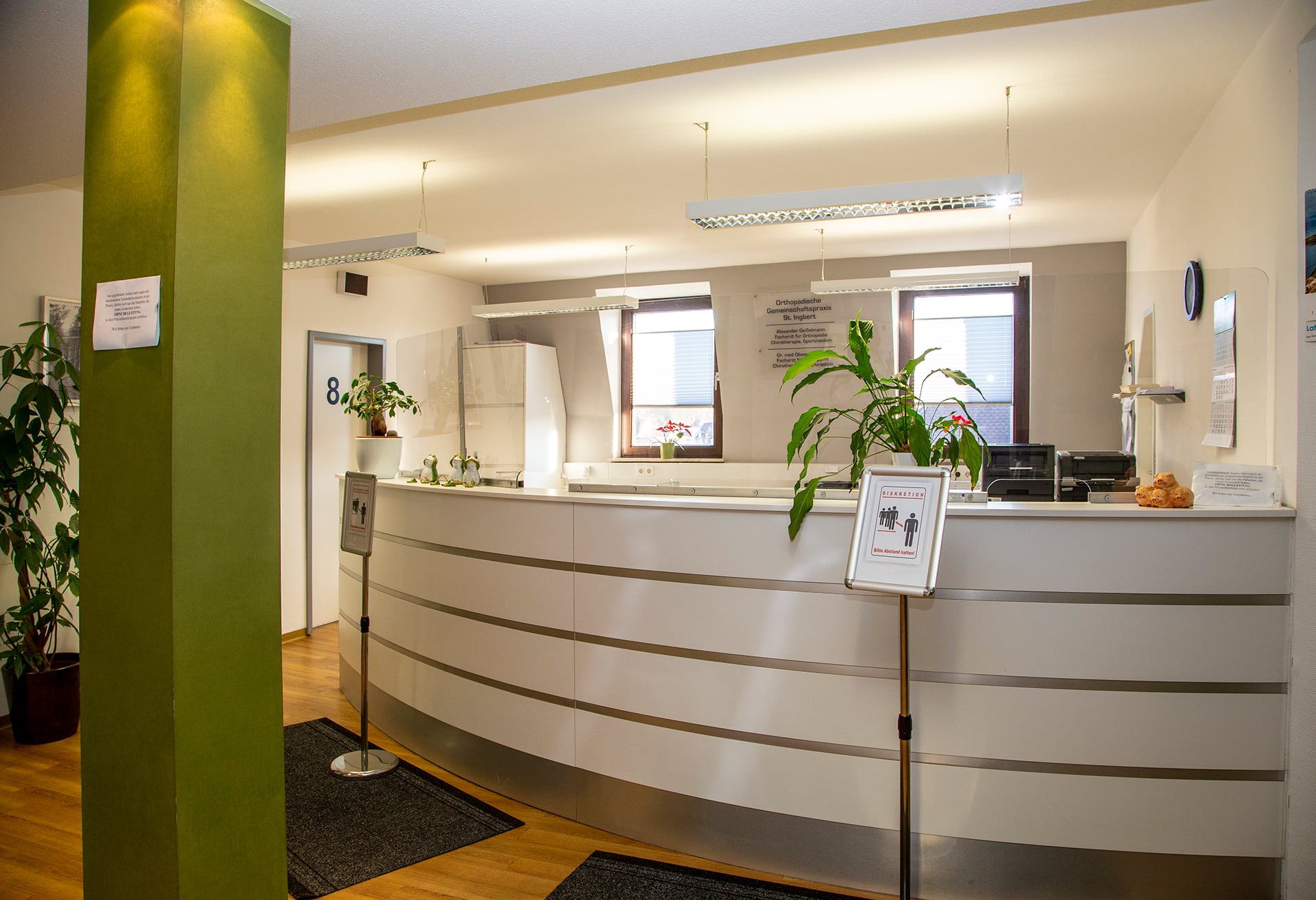 Orthopädische Gemeinschaftspraxis St. Ingbert, Empfang